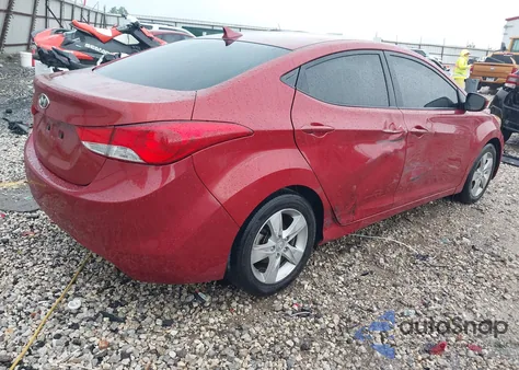 2013 Hyundai Elantra Gls from USA, damaged, VIN KMHDH4AE0DU777218